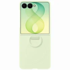  Samsung Galaxy Z Flip8 zöld Silicone Ring Magnet tok
