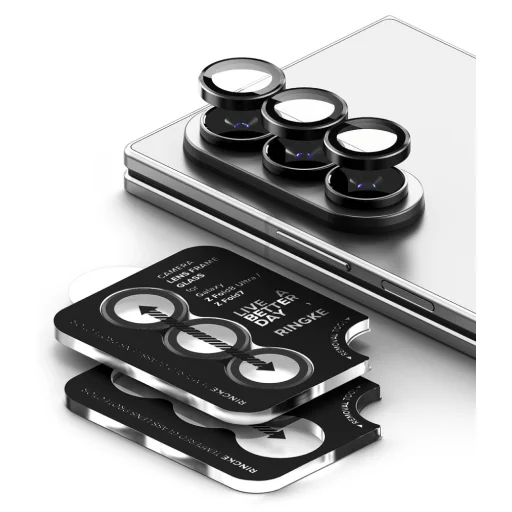 Ringke Camera Frame 2 kusy ochrany fotoaparátu pre Samsung Galaxy Z Fold 7 / 8 Ultra, čierna - 3