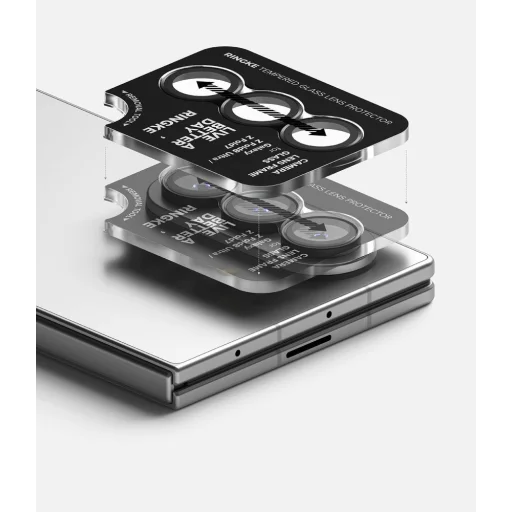 Ringke Camera Frame 2 kusy ochrany fotoaparátu pre Samsung Galaxy Z Fold 7 / 8 Ultra, čierna - 6