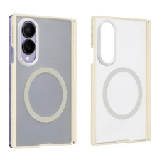 Blueo matný MagSafe ochranný kryt šetrný k pokožke pre Samsung Galaxy Z Fold8, svetlosivý kryt