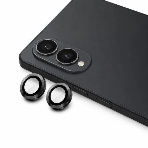 Blueo ochrana šošoviek fotoaparátu pre Samsung Galaxy Z Fold8, čierne ochranné sklo - 1