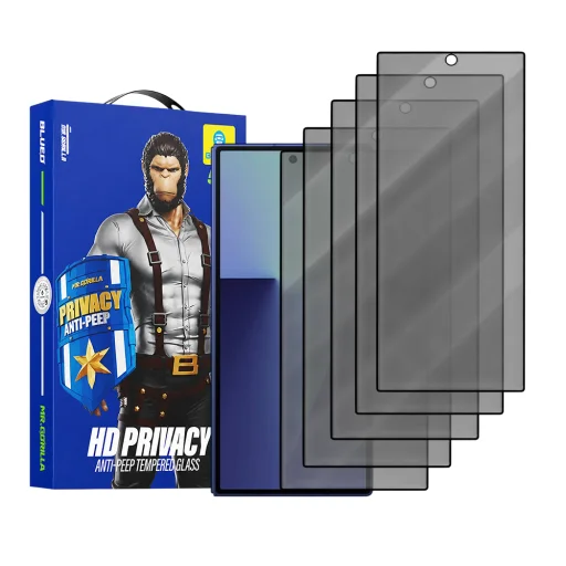 Blueo privátne ochranné sklo 5 ks pre Samsung Galaxy Z Fold7 / Z Fold8 Ultra, čierna sklenená fólia - 1