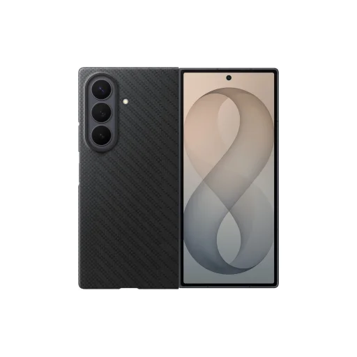  Samsung Galaxy Z Fold 8 Ultra fekete EF-KF976SBE karbon mágneses tok - 1