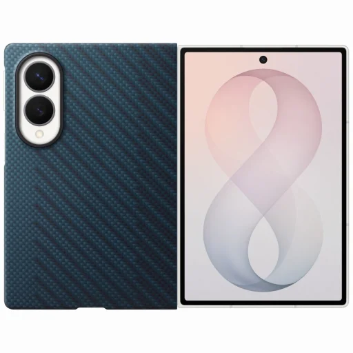  Samsung Galaxy Z Fold8 sötétkék Carbon Magnet tok - 3