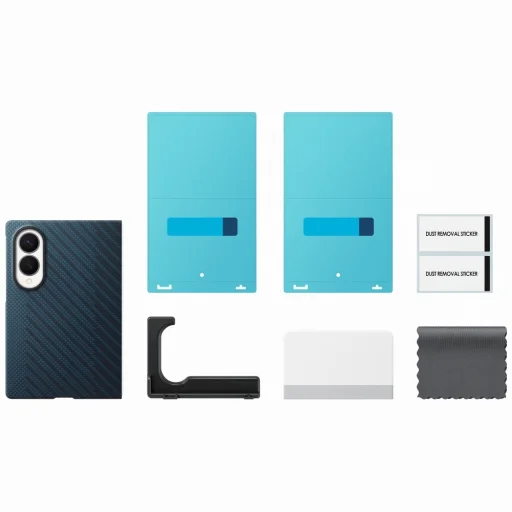  Samsung Galaxy Z Fold8 sötétkék Carbon Magnet tok - 5