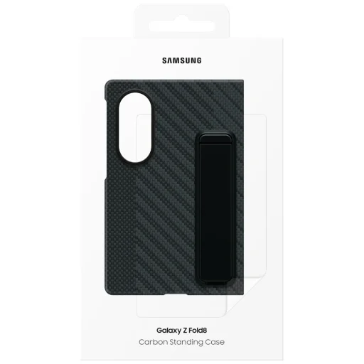  Samsung Galaxy Z Fold8 fekete Carbon Standing tok - 7