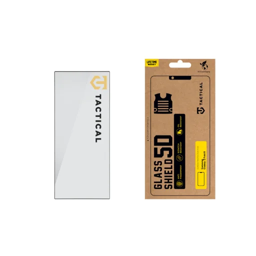  Samsung Galaxy Z Fold 8 külső kijelzőhöz fekete Tactical Glass Shield 5D kijelzővédő üveg - 2