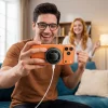 Acefast E47 Qi2 certifikovaná 25W magnetická bezdrôtová nabíjačka so zabudovaným chladením, čierna thumbnail