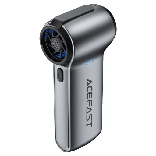 Acefast YF3 mini prenosný ventilátor so 4 nástavcami, sivý - 5