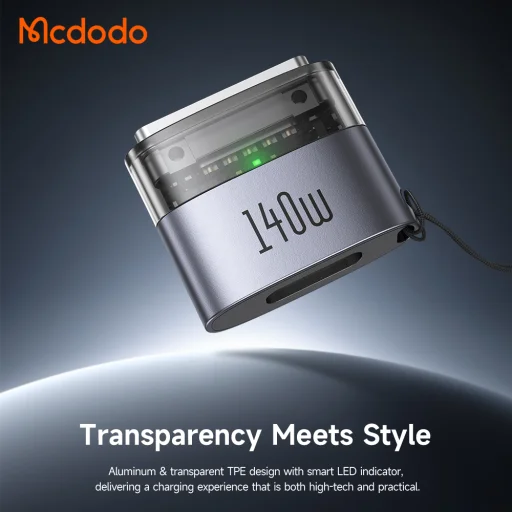 Mcdodo OT-8850 USB-C–MagSafe 3 OTG adaptér, čierny, 140 W - 6