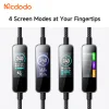 Mcdodo CA-8750 dátový a nabíjací kábel Type-C na Type-C 240W s TFT displejom, čierny, 1,2 m thumbnail