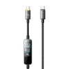 Mcdodo CA-8750 dátový a nabíjací kábel Type-C na Type-C 240W s TFT displejom, čierny, 1,2 m thumbnail