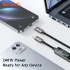 Mcdodo CA-8750 dátový a nabíjací kábel Type-C na Type-C 240W s TFT displejom, čierny, 1,2 m thumbnail