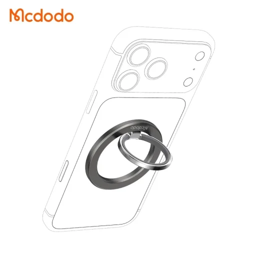 Mcdodo MR-7070 magnetický prstencový stojan na telefón, 360°, čierny - 2