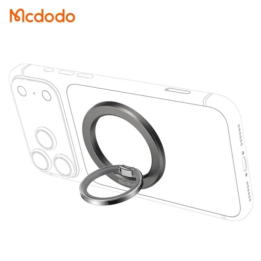 Mcdodo MR-7070 magnetický prstencový stojan na telefón, 360°, čierny - 3