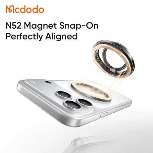 Mcdodo MR-7070 magnetický prstencový stojan na telefón, 360°, čierny - 4