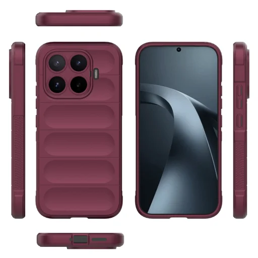 Techsuit Magic Shield tok Xiaomi 17T készülékhez, bordó - 2
