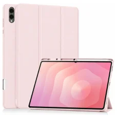 Techsuit Flex Trifold puzdro na tablet s držiakom na pero pre Samsung Galaxy Tab S11 Ultra / Tab S12 Ultra, ružové