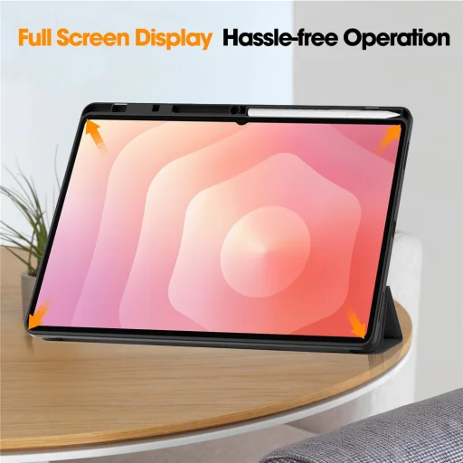 Techsuit Flex Trifold puzdro na tablet s držiakom na dotykové pero pre Samsung Galaxy Tab S11 Ultra / Tab S12 Ultra, zelené - 6