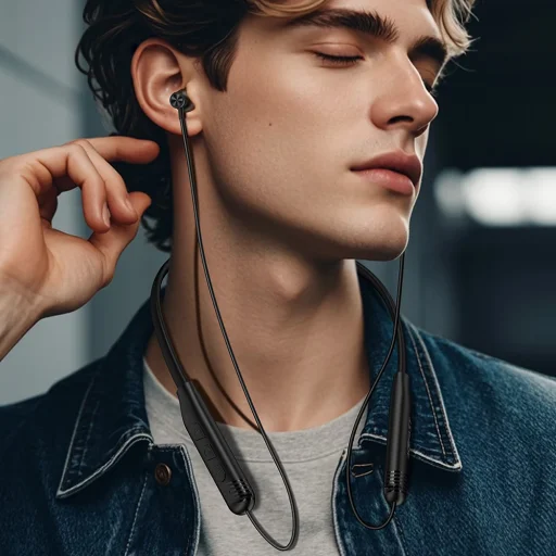 Acefast N9 Bluetooth 6.0 magnetické slúchadlá za krk, čierne - 6