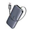 Mcdodo MetaFree Series MC-5920 externá batéria so vstavaným USB-C káblom, 10000 mAh, 45 W, tmavosivá thumbnail