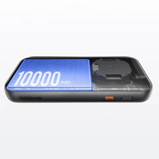 Mcdodo MetaFree Series MC-5920 externá batéria so vstavaným USB-C káblom, 10000 mAh, 45 W, tmavosivá - 4