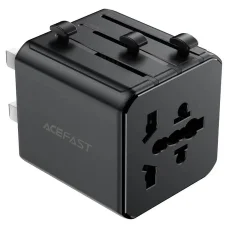 Acefast Z11 univerzálny cestovný adaptér, čierny