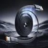 Mcdodo CA-1200 ultratenký magnetický samonavíjací kábel USB – Type-C, čierny, 1 m, 6 A thumbnail