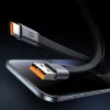 Mcdodo CA-1200 ultratenký magnetický samonavíjací kábel USB – Type-C, čierny, 1 m, 6 A thumbnail