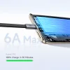 Mcdodo CA-1200 ultratenký magnetický samonavíjací kábel USB – Type-C, čierny, 1 m, 6 A thumbnail