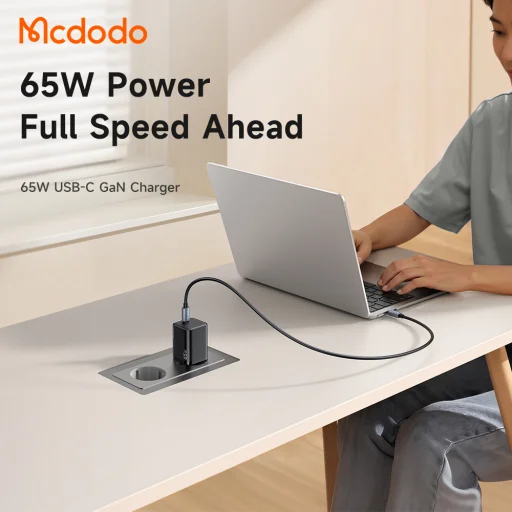 Mcdodo Ultimate Mini (CH-0850) GaN USB-C hálózati gyorstöltő 65W fekete - 4