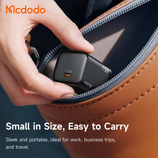 Mcdodo Ultimate Mini (CH-0850) GaN USB-C hálózati gyorstöltő 65W fekete - 6