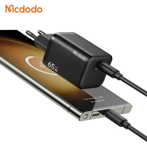 Mcdodo Ultimate Mini (CH-0850) GaN USB-C hálózati gyorstöltő 65W fekete - 3