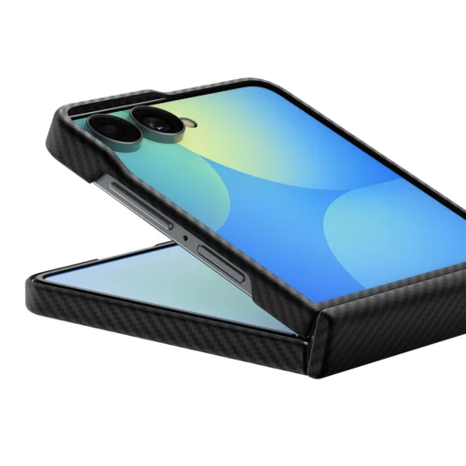 Spigen AirSkin Aramid MagFit MagSafe tok Samsung Galaxy Z Flip 8 készülékhez, fekete - 4