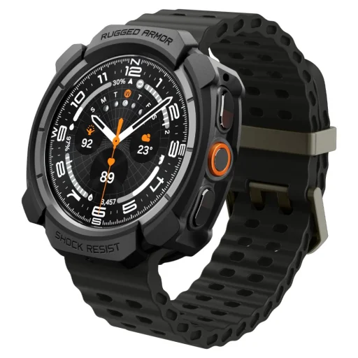 Spigen Rugged Armor ochranné puzdro pre Samsung Galaxy Watch Ultra 2 (2026) 47 mm, matná čierna - 4