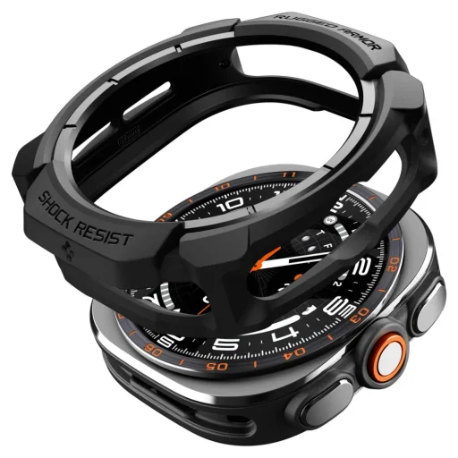 Spigen Rugged Armor ochranné puzdro pre Samsung Galaxy Watch Ultra 2 (2026) 47 mm, matná čierna - 1