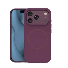 TFO Silicone Thin Mag magnetické puzdro pre iPhone 17 Pro Max a iPhone 18 Pro Max, 6,9", bordové