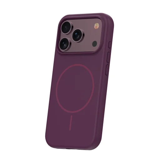 TFO Silicone Thin Mag magnetické puzdro pre iPhone 17 Pro Max a iPhone 18 Pro Max, 6,9", bordové - 2