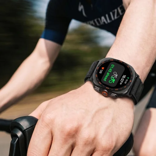 Spigen WBF1 nylonový remienok pre Samsung Galaxy Watch Ultra 1 / 2 (47 mm), čierny - 8
