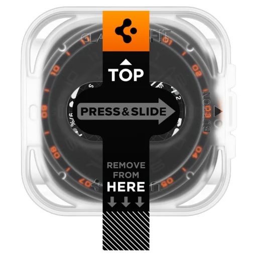 Spigen Glas.TR EZ Fit AC tvrdené sklo pre Samsung Galaxy Watch Ultra 1 / 2 2026 (47 mm), číre, 2 ks - 2