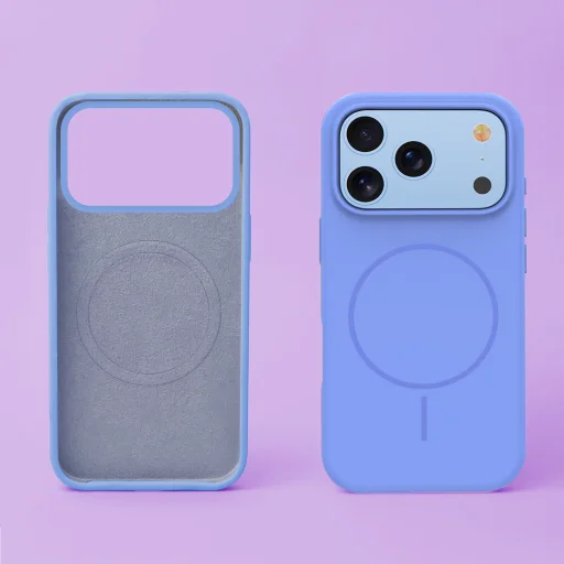 TFO Silicone Thin Mag magnetické puzdro pre iPhone 17 Pro Max a iPhone 18 Pro Max, modré - 4