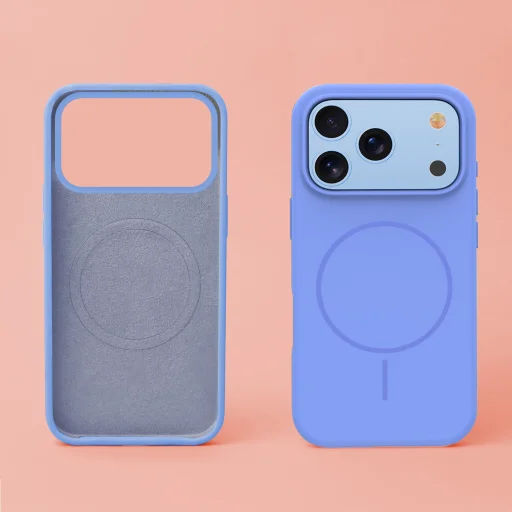 TFO Silicone Thin Mag magnetické puzdro pre iPhone 17 Pro Max a iPhone 18 Pro Max, modré - 6