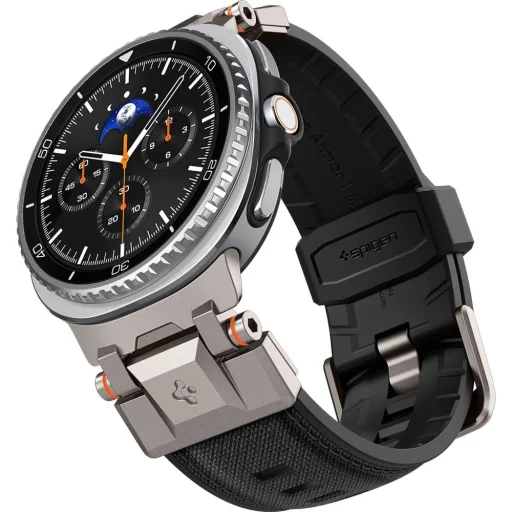 Spigen DuraPro Armor remienok pre Samsung Galaxy Watch 8 / 9 / Classic, čierny - 2