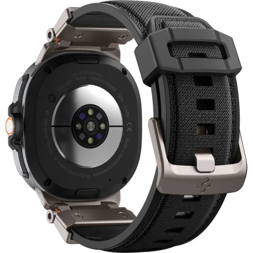 Spigen DuraPro Armor remienok pre Samsung Galaxy Watch 8 / 9 / Classic, čierny - 6