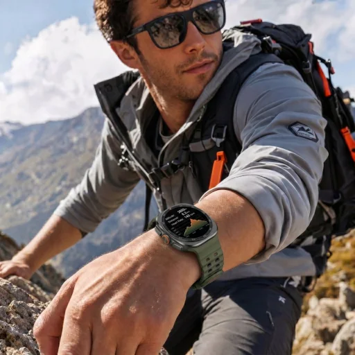 Samsung Galaxy Watch Ultra 1 / 2 2024–2026 (47 mm) vojenský zelený/čierny remienok Tech-Protect Iconband Pro - 3