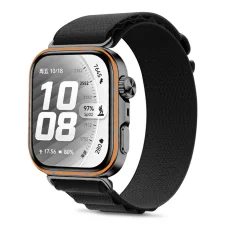 Huawei Watch Fit 3 / 4 / 4 Pro / 5 / 5 Pro čierny Tech-Protect Nylon Pro pletený nylonový remienok