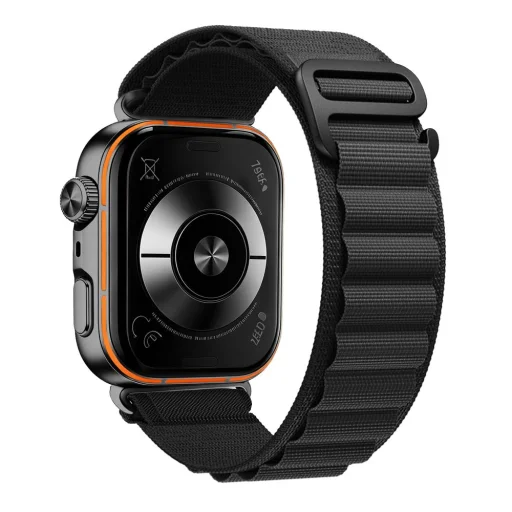 Huawei Watch Fit 3 / 4 / 4 Pro / 5 / 5 Pro čierny Tech-Protect Nylon Pro pletený nylonový remienok - 2