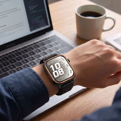 Huawei Watch Fit 3 / 4 / 4 Pro / 5 / 5 Pro čierny Tech-Protect Nylon Pro pletený nylonový remienok - 5