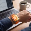 Huawei Watch Fit 3 / 4 / 4 Pro / 5 / 5 Pro oranžový pletený nylonový remienok Tech-Protect Nylon Pro thumbnail