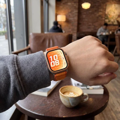 Huawei Watch Fit 3 / 4 / 4 Pro / 5 / 5 Pro oranžový pletený nylonový remienok Tech-Protect Nylon Pro - 3